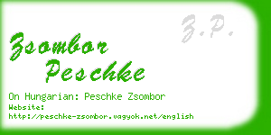 zsombor peschke business card